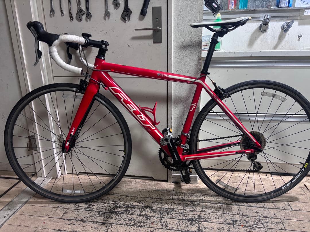 FELT F65 レッド ロードバイク　フロントカーボンtiagra