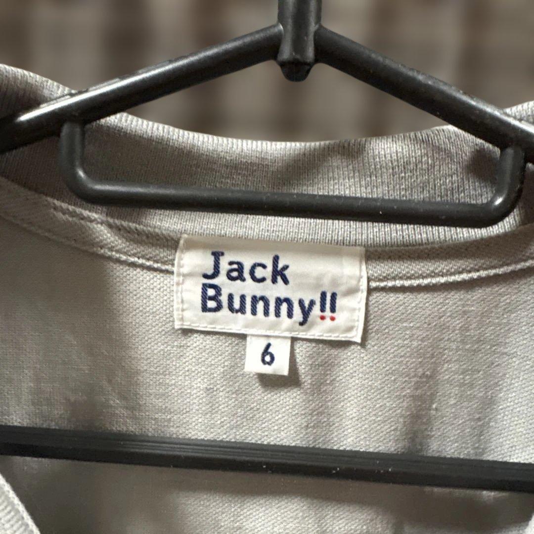 Jack Bunny!！！ 刺繍柄 藤子プロコラボ‼️ グレー ポロシャツ