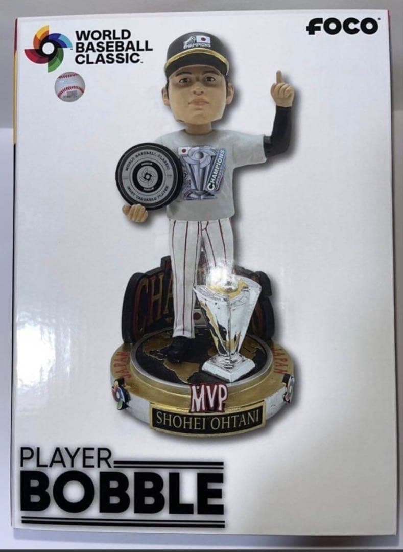 大谷翔平【123個限定】ボブルヘッド　WBC 優勝トロフィー MVP盾