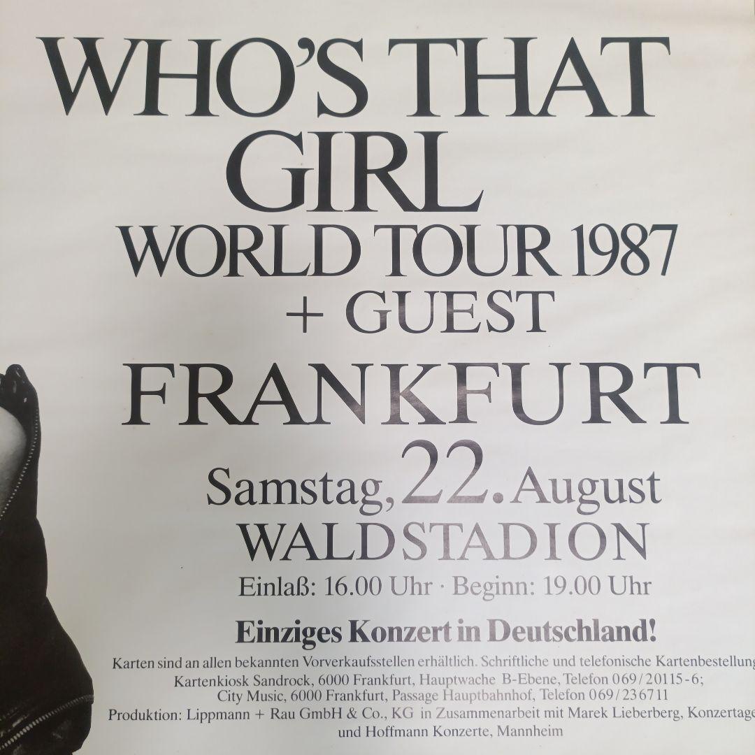 MADONNA WHO'S THAT GIRL WORLD TOUR ポスター