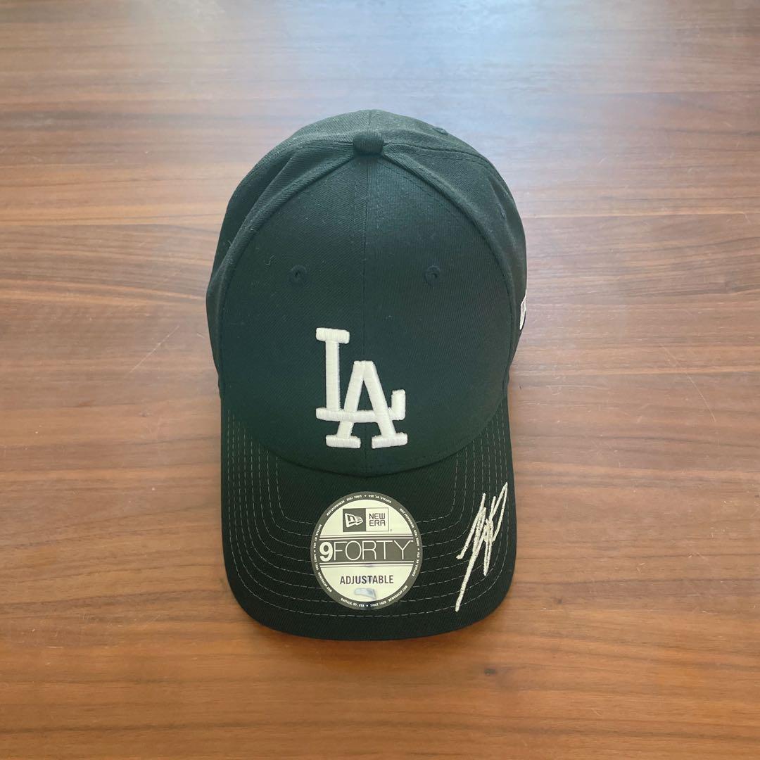完売　NEWERA 大谷翔平サイン入り キャップ ドジャース ブラック