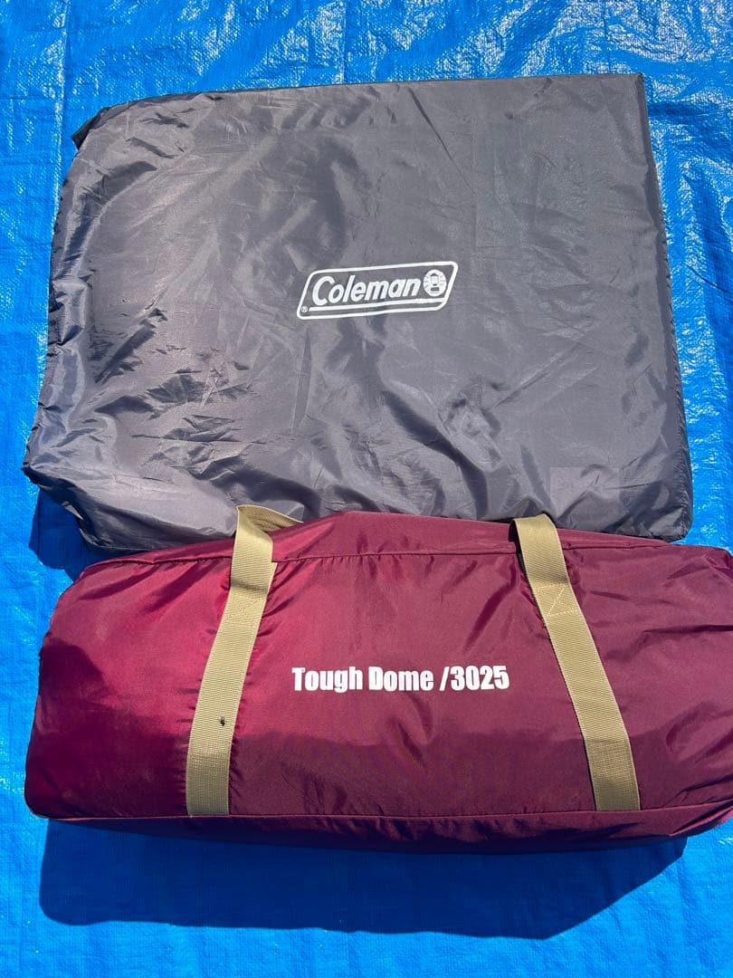 【美品】コールマン タフドーム3025 バーガンディ スタートパッケージ