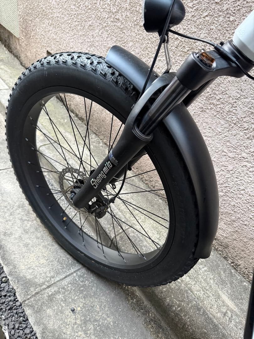 電動アシスト自転車 ホワイト ファットバイク
