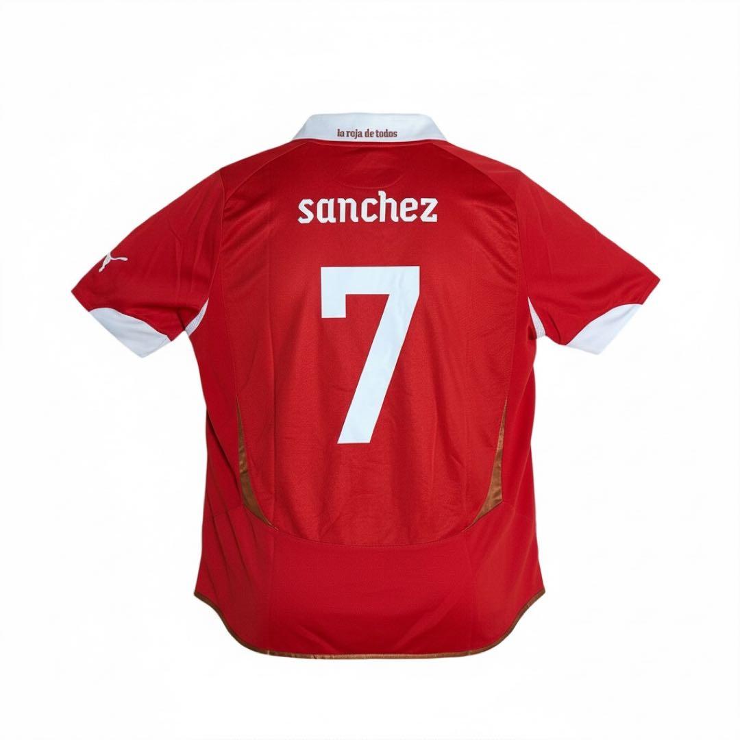 【Used】サッカーユニフォームPumaチリ代表 10/11 sanchez 7
