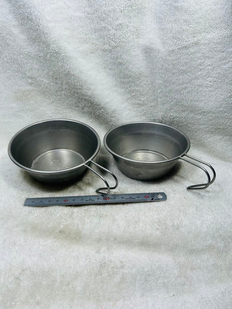 良品ビンテージ品　シエラクラブカップ®️刻印　ステンレス製　2個セット