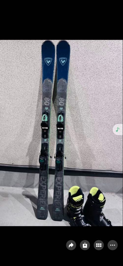 ROSSIGNOL EXPERIENCE 80 スキーとブーツセット