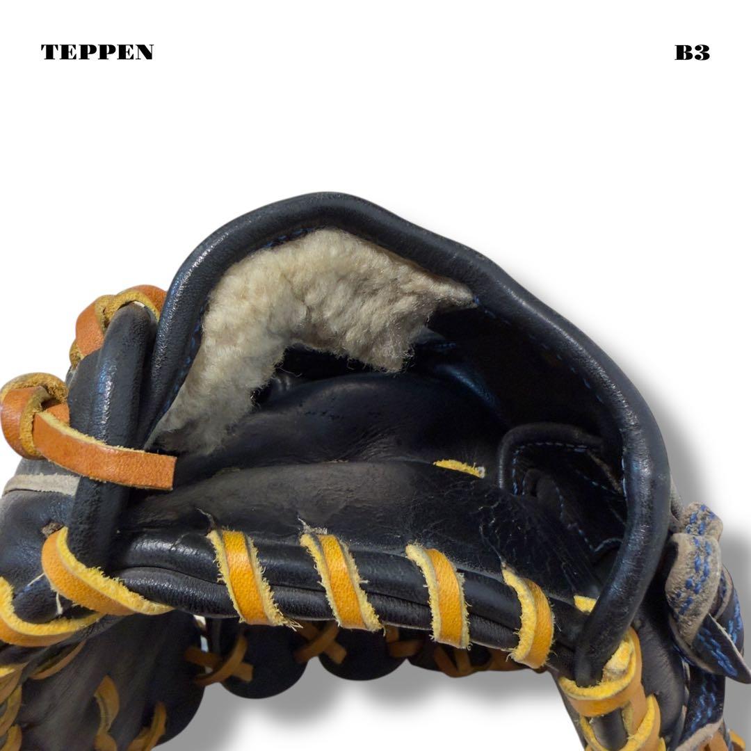 希少品！ TEPPEN テッペン 硬式 野球 内野手 グローブ グラブ ブラック