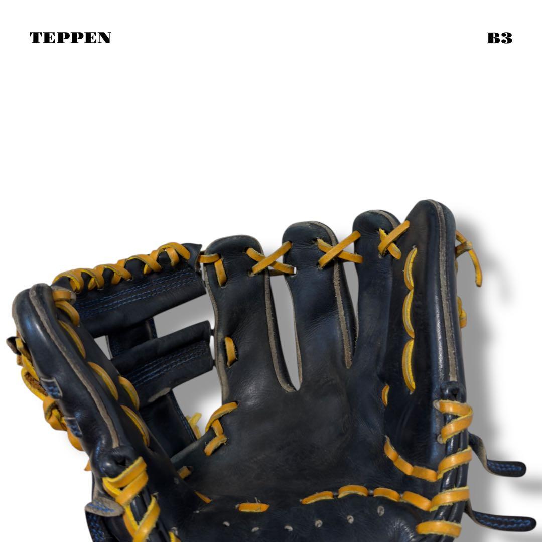 希少品！ TEPPEN テッペン 硬式 野球 内野手 グローブ グラブ ブラック
