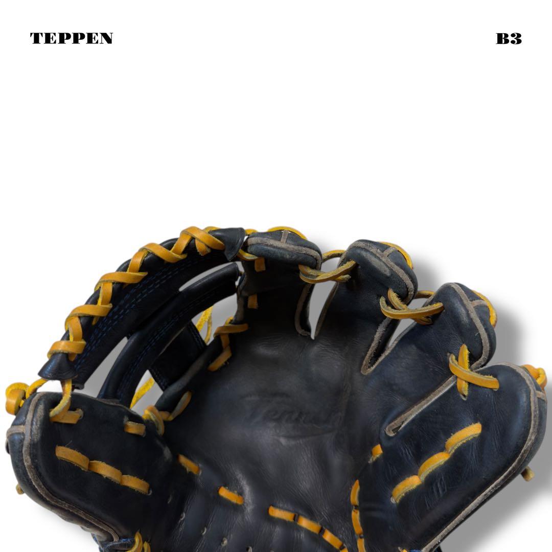 希少品！ TEPPEN テッペン 硬式 野球 内野手 グローブ グラブ ブラック