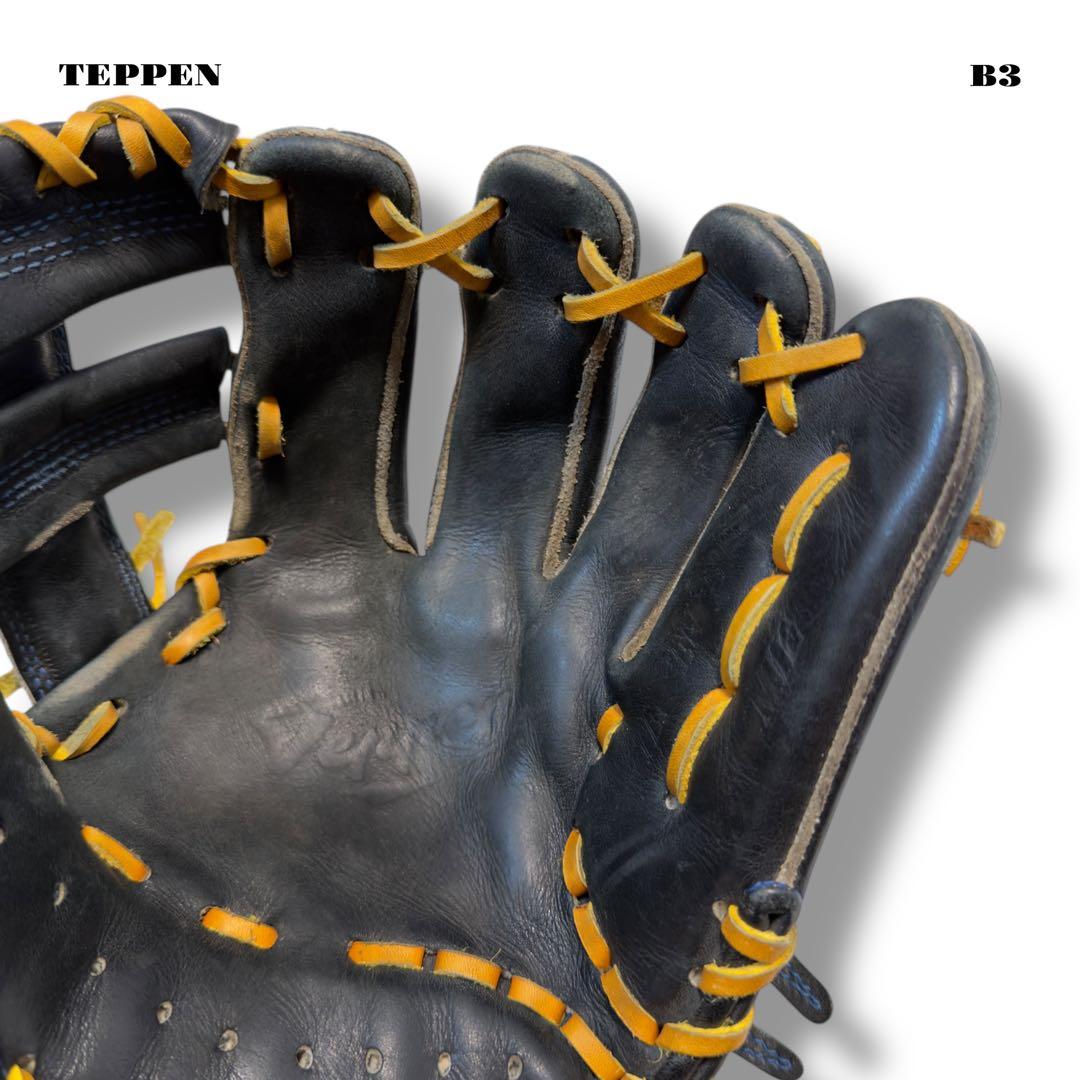 希少品！ TEPPEN テッペン 硬式 野球 内野手 グローブ グラブ ブラック