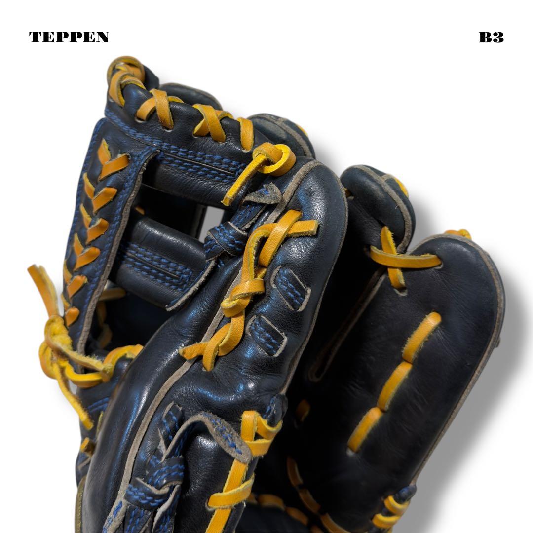 希少品！ TEPPEN テッペン 硬式 野球 内野手 グローブ グラブ ブラック