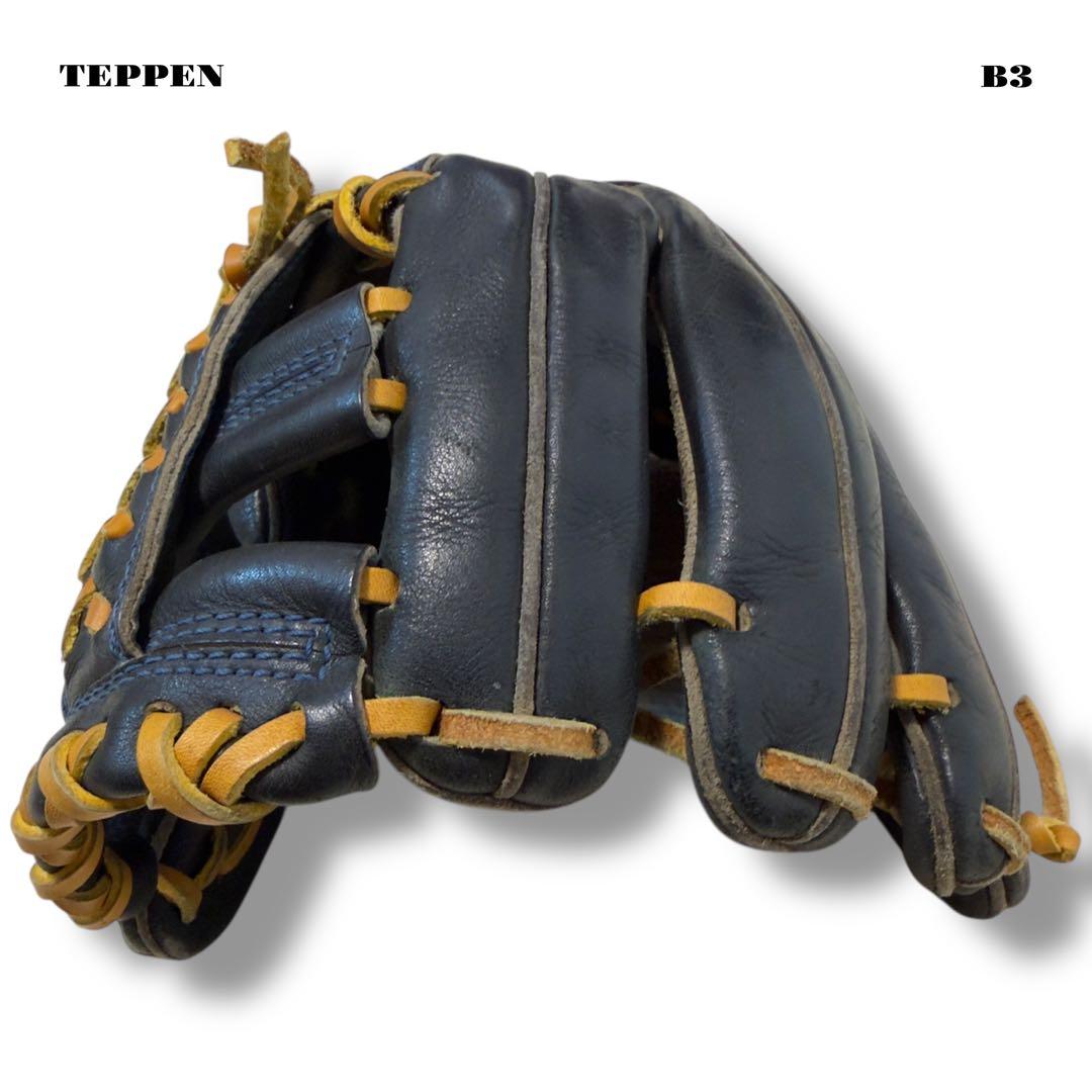 希少品！ TEPPEN テッペン 硬式 野球 内野手 グローブ グラブ ブラック