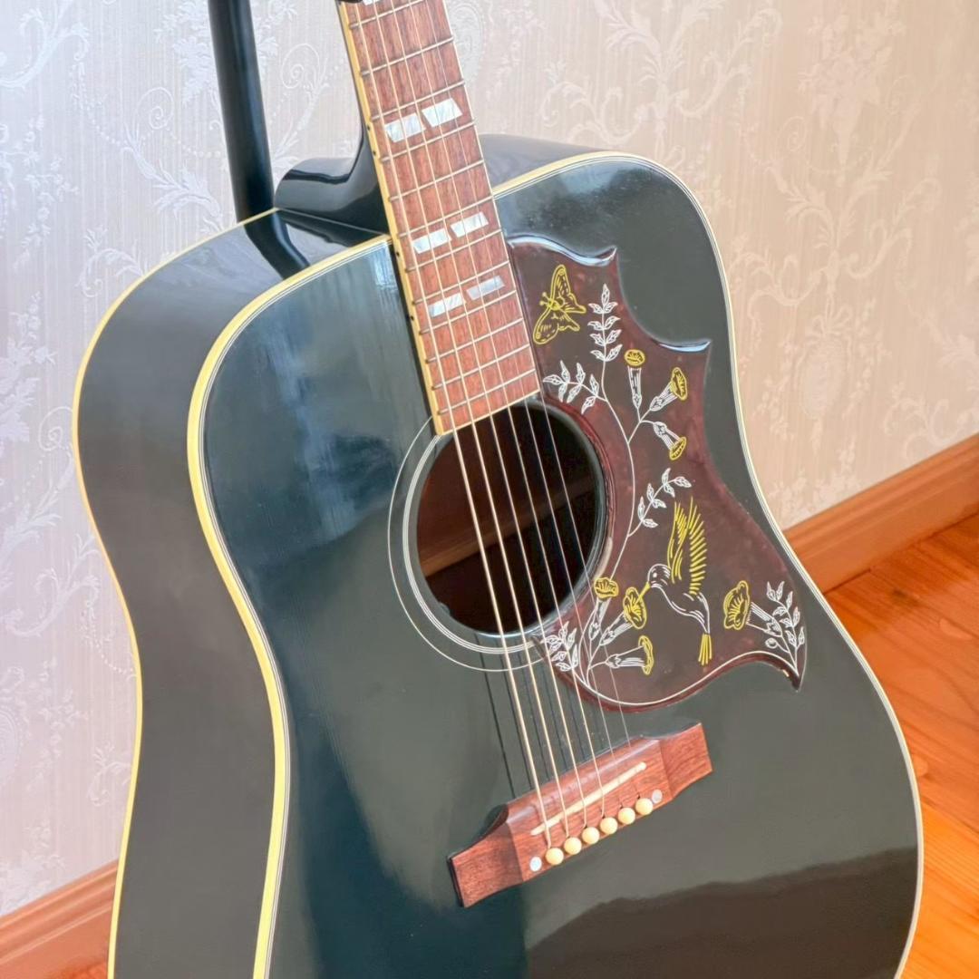 要コメント・現物確認可・Gibson ハミングバード EB 黒 カスタムショップ