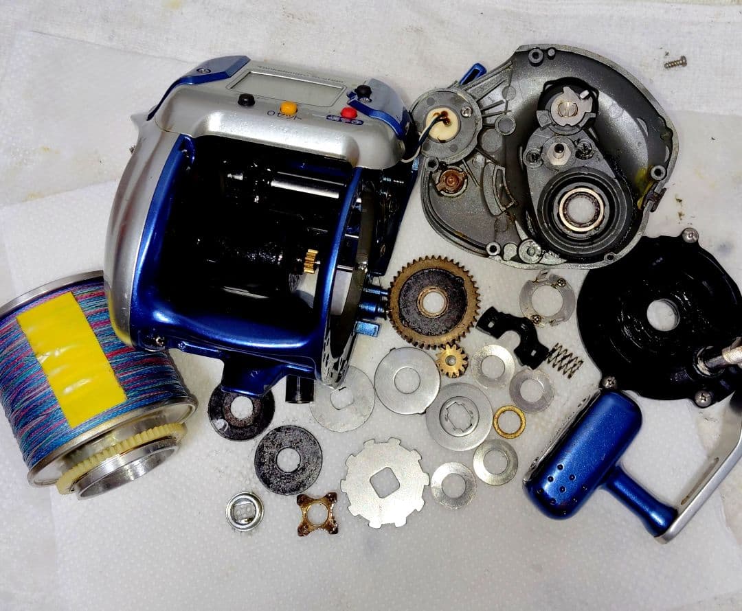 電動リール シマノ 電動丸 3000H オーバーホールメンテナンス済み 美品　⑨
