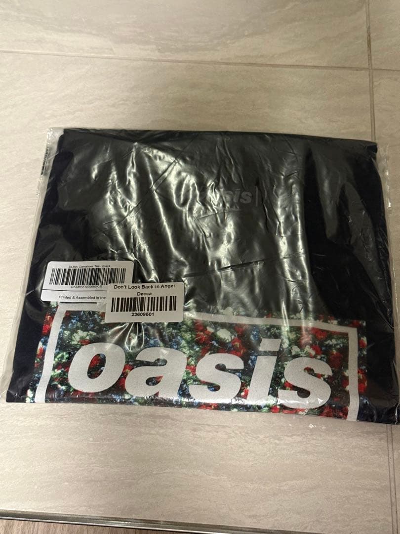 oasis ロゴ Tシャツ 黒 新品