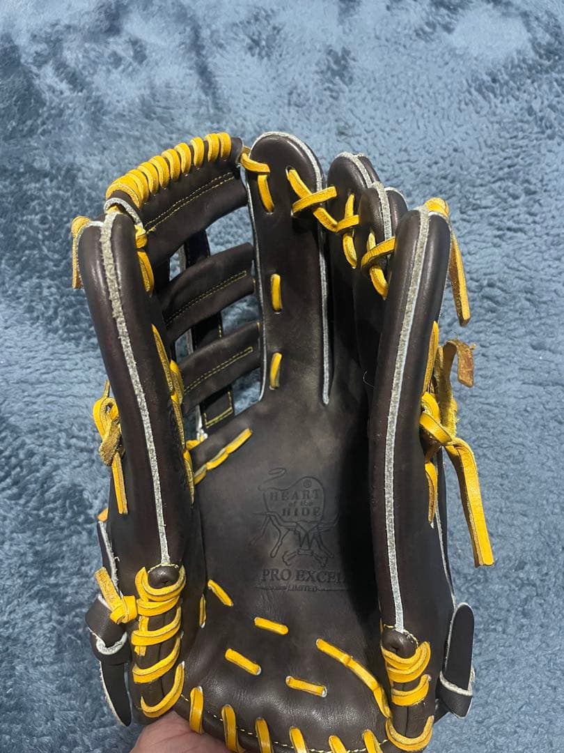 Rawlings PRO EXCEL 軟式グローブ 茶色/黄色