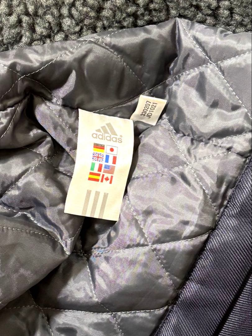 adidas ベンチコート M ネイビー