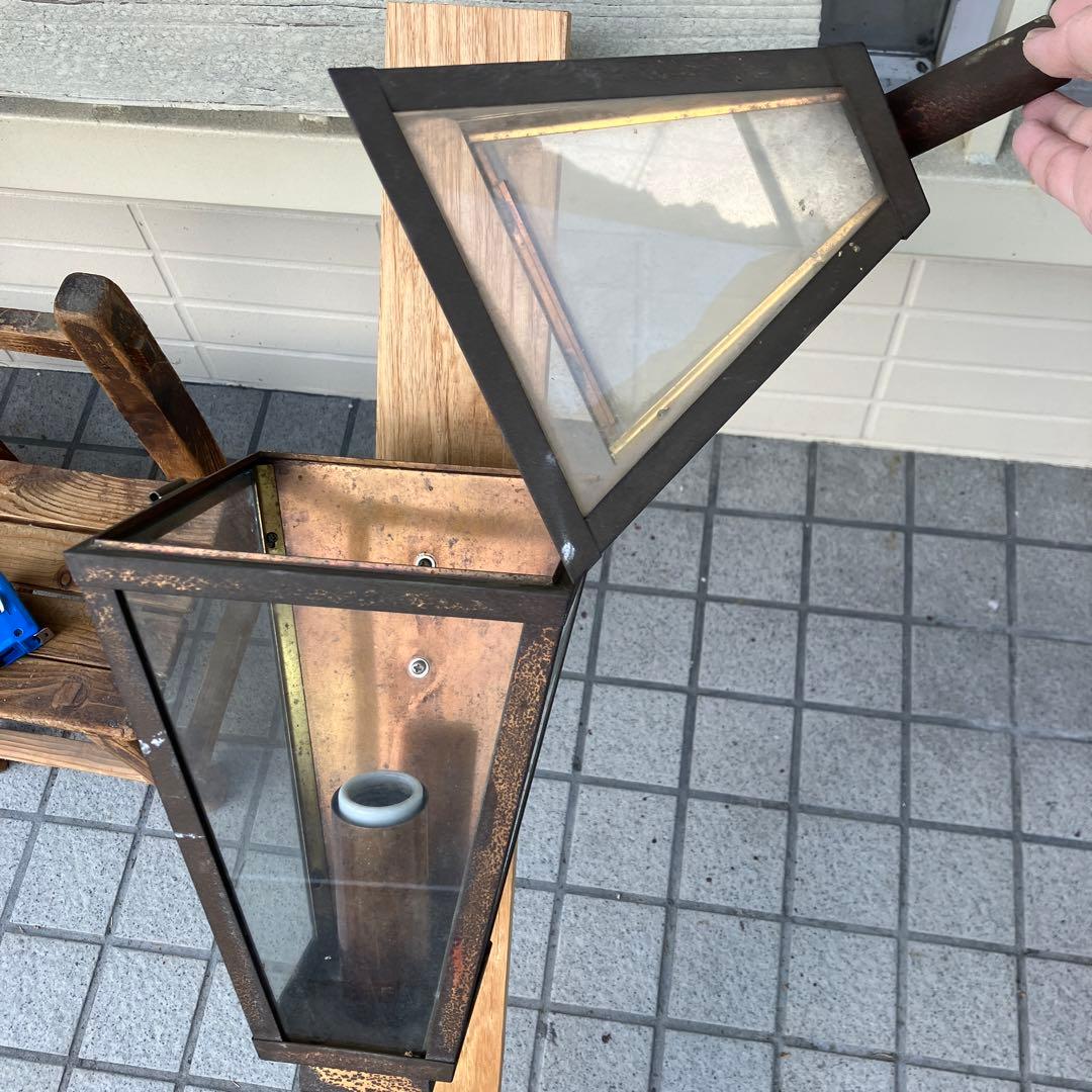 antique ガラスランタン　照明器具