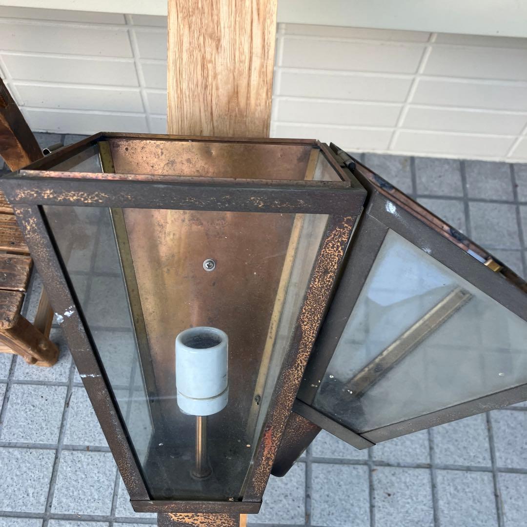 antique ガラスランタン　照明器具