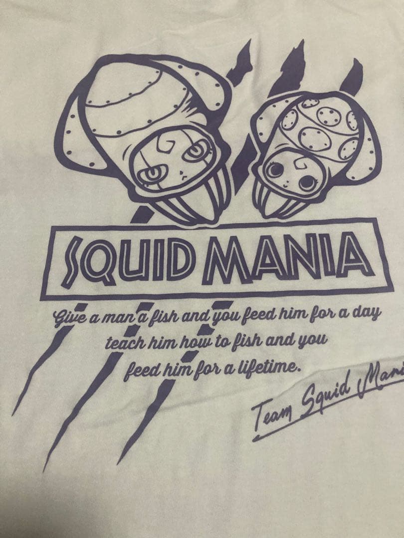 SQUID MANIA 長袖ロンTホワイト紫送料込み