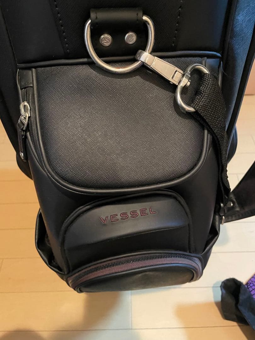 【美品】Vessel ブラック キャディバッグ