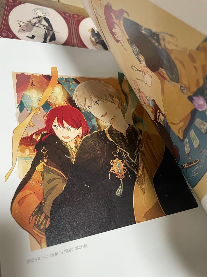 赤髪の白雪姫　原画展グッズ　原画集　アクリルジオラマ　コースター　缶バッジ