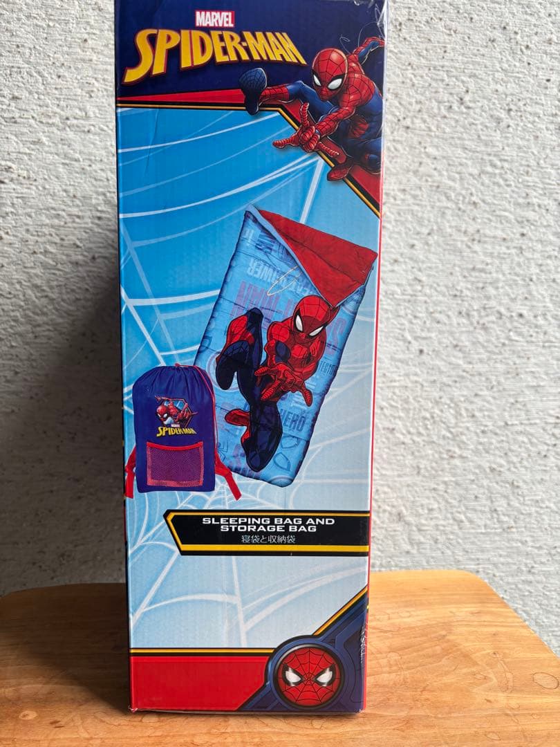 キッズ　キャンピングセット　テント　寝袋　セット　スパイダーマン　キャラクター