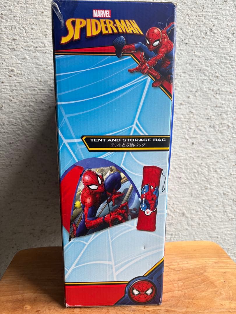 キッズ　キャンピングセット　テント　寝袋　セット　スパイダーマン　キャラクター
