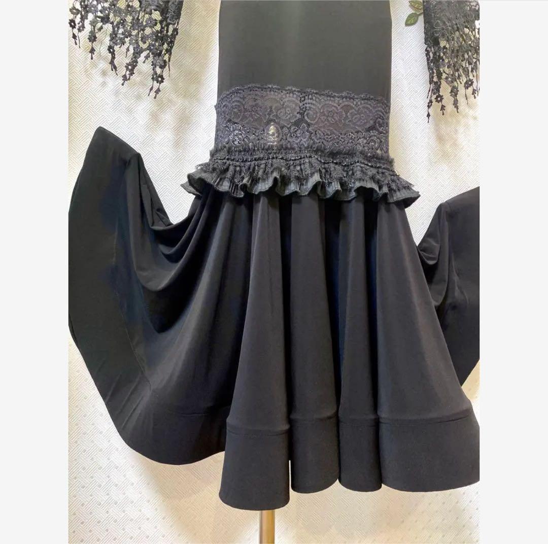 社交ダンス★新品★レッスンウェア★レオタード★スカート★ベルト★セット★レース