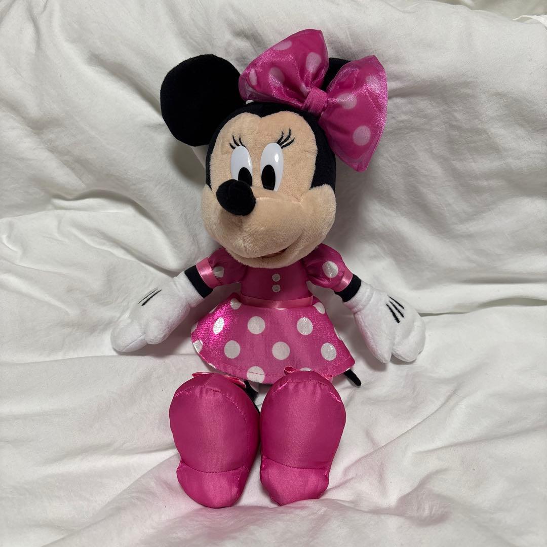 ディズニー ミニー ぬいぐるみキーホルダー ピンク