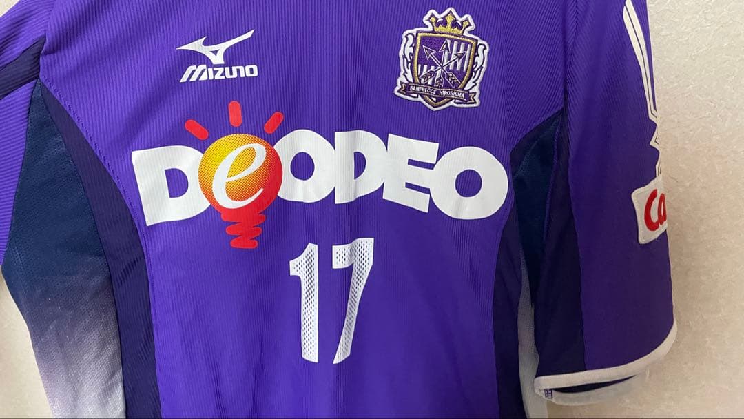 【正規品】サンフレッチェ広島 2007 ユニ L 服部公太 17 MIZUNO
