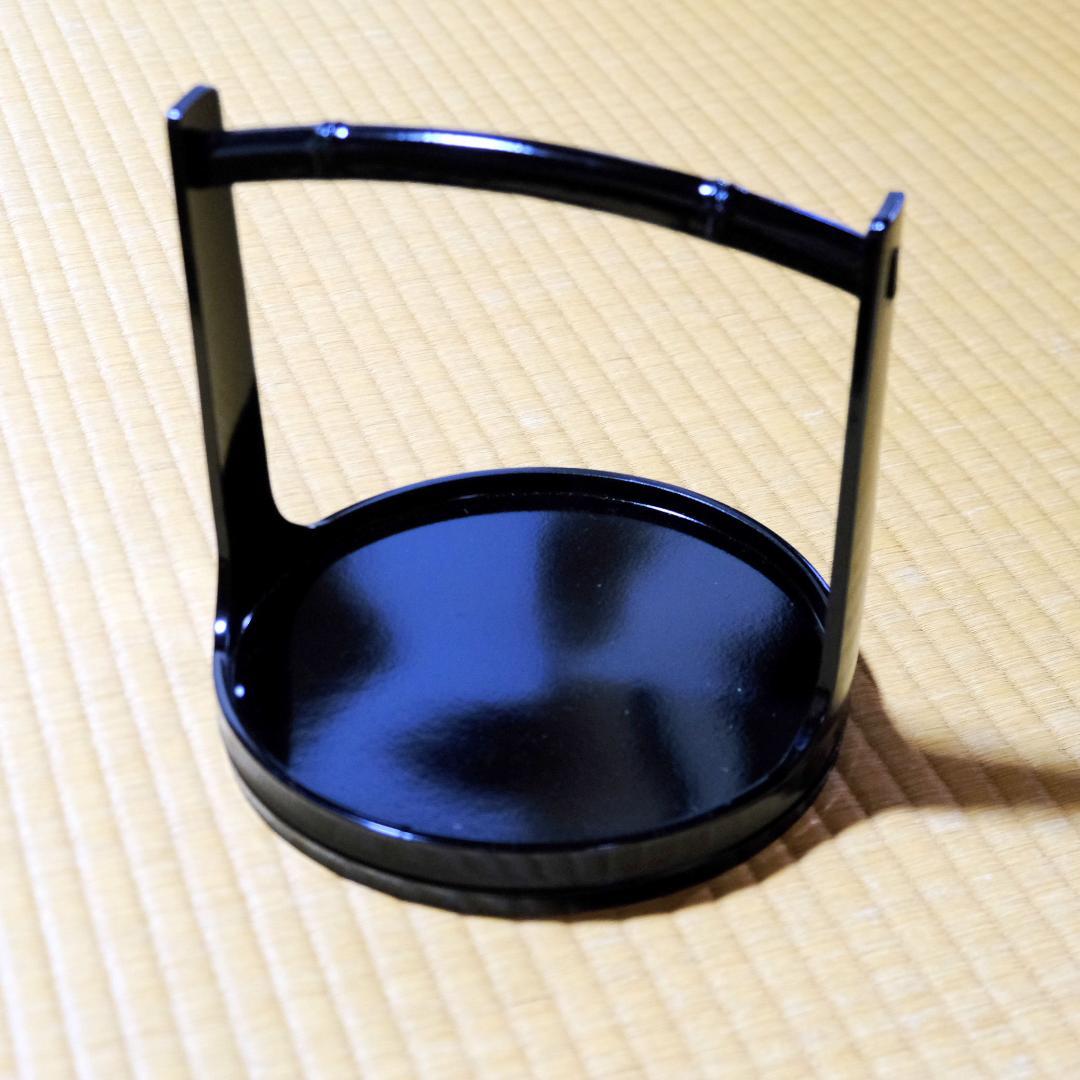三段重　丸盆