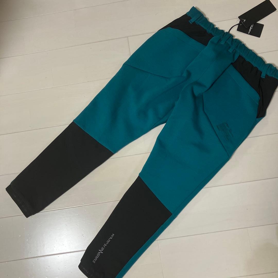 THE WARP ザワープ　メンズ　ストレッチパンツ　グリーン×ブラック