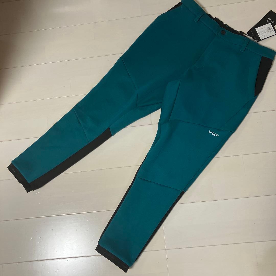 THE WARP ザワープ　メンズ　ストレッチパンツ　グリーン×ブラック