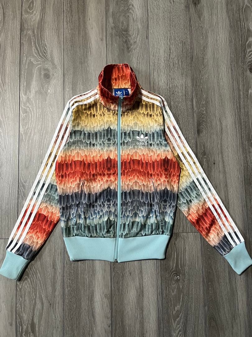 美品　adidas アディダス　トラックジャケット　総柄　ファームカンパニー