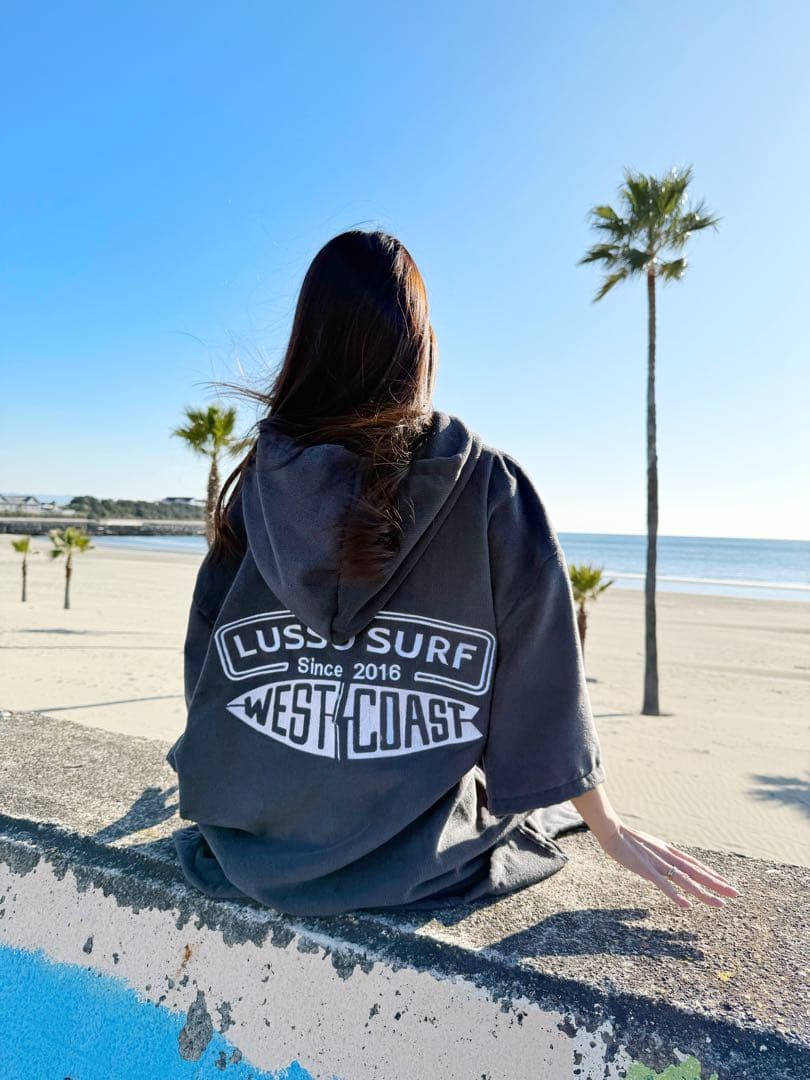 正規品　LUSSO SURF お着替えポンチョ　グレー　送料込み