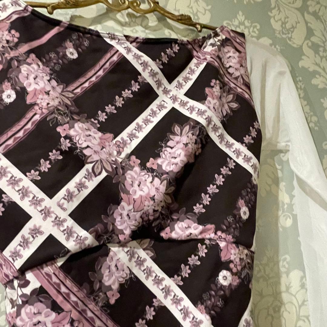 【美品】スティナ stina レオタード (M) 白ロングスリーブ