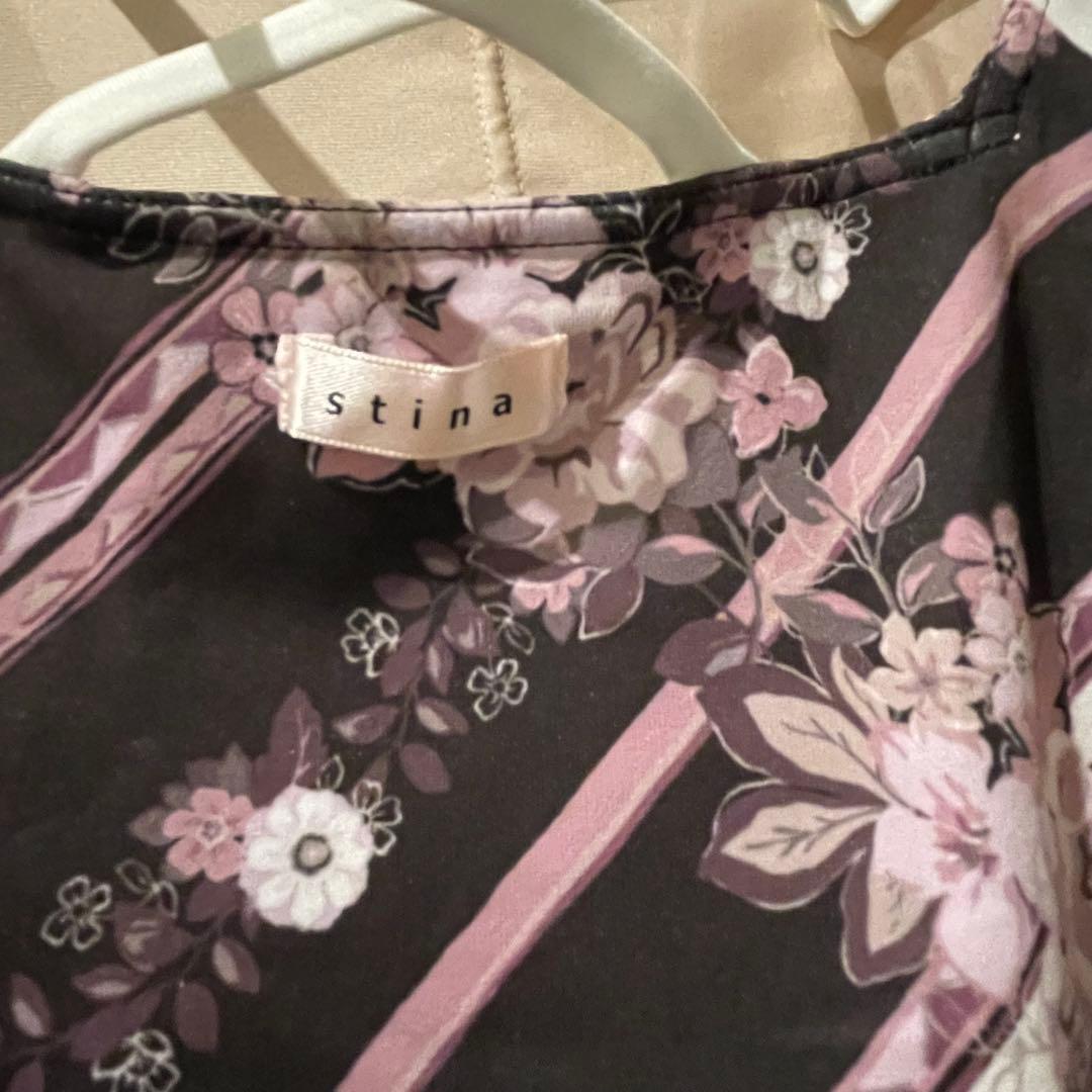 【美品】スティナ stina レオタード (M) 白ロングスリーブ