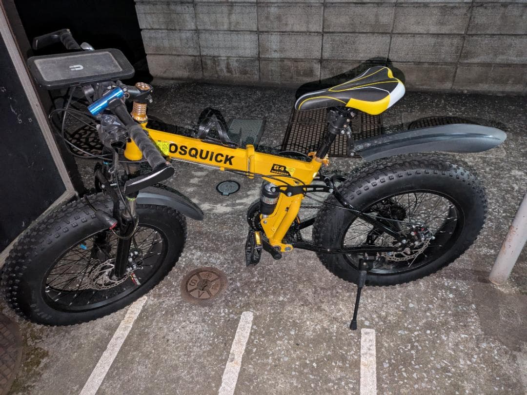 折りたたみ20インチファットタイヤ自転車