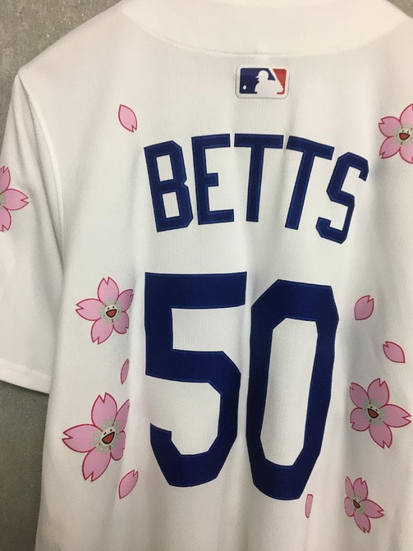 ナイキ ドジャース 村上隆 ベッツ 希少 ゲーム シャツ
