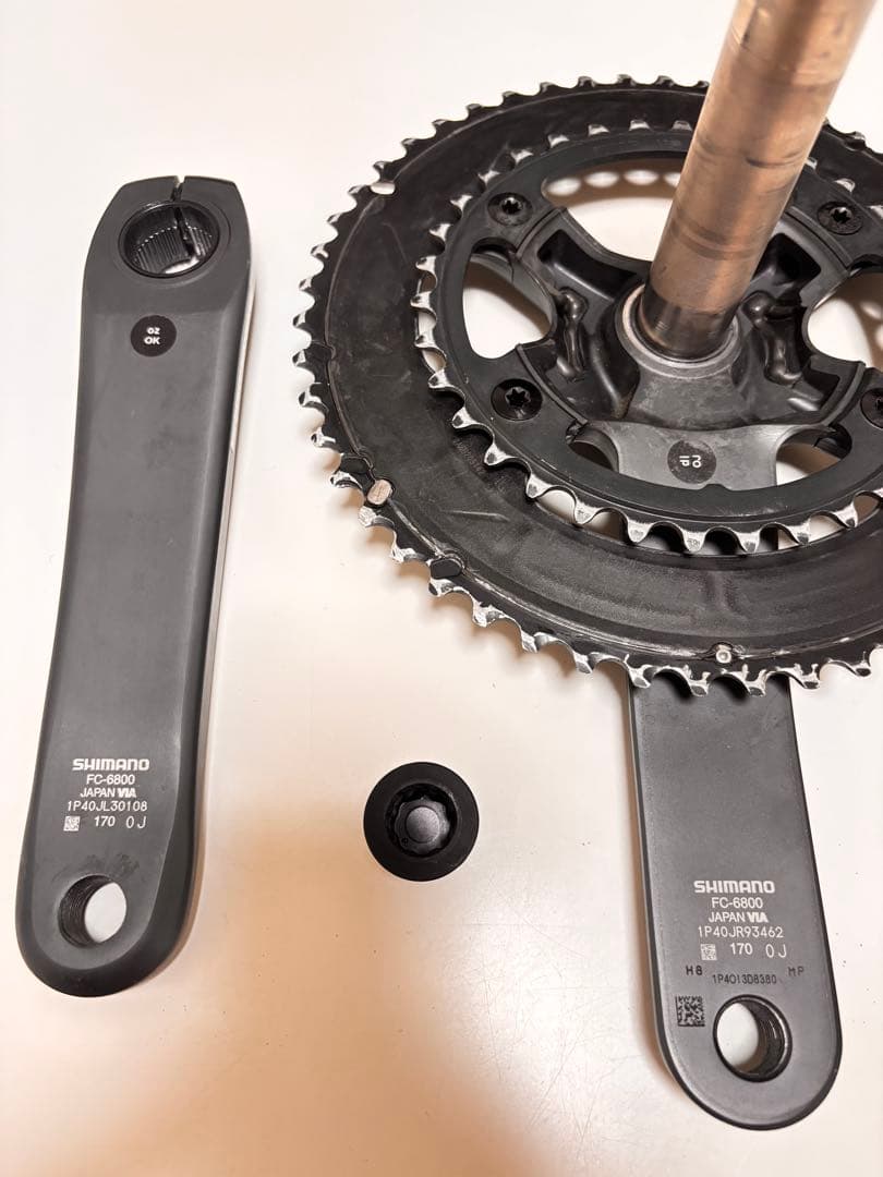 シマノULTEGRA FC6800クランクセット 170mm 50-34