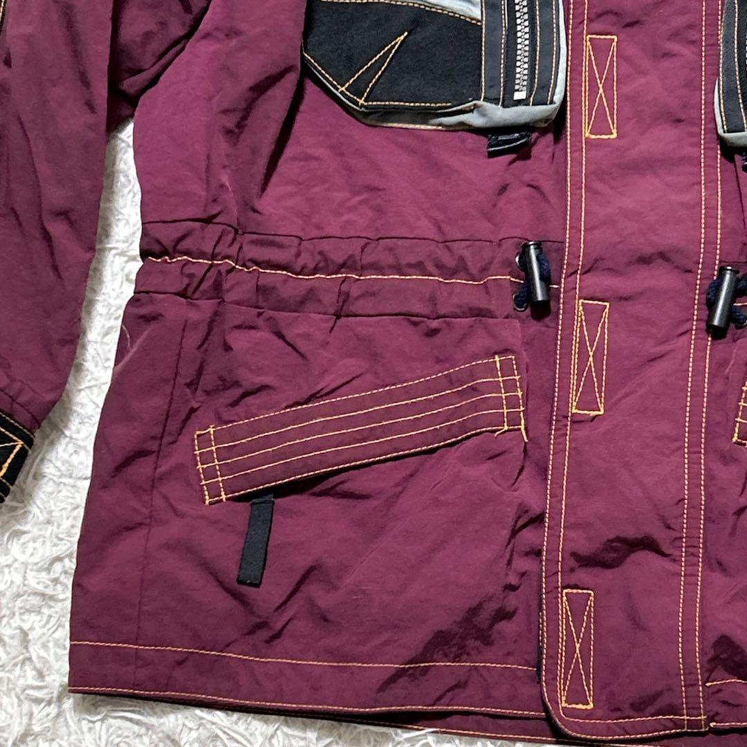 【2414】FABLICE レアカラー　スキーウェア エンジ色　M