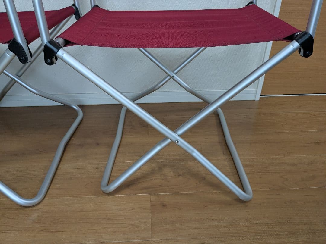 スノーピーク　FDチェアワイド　レッド　2脚セット　LV-077RD