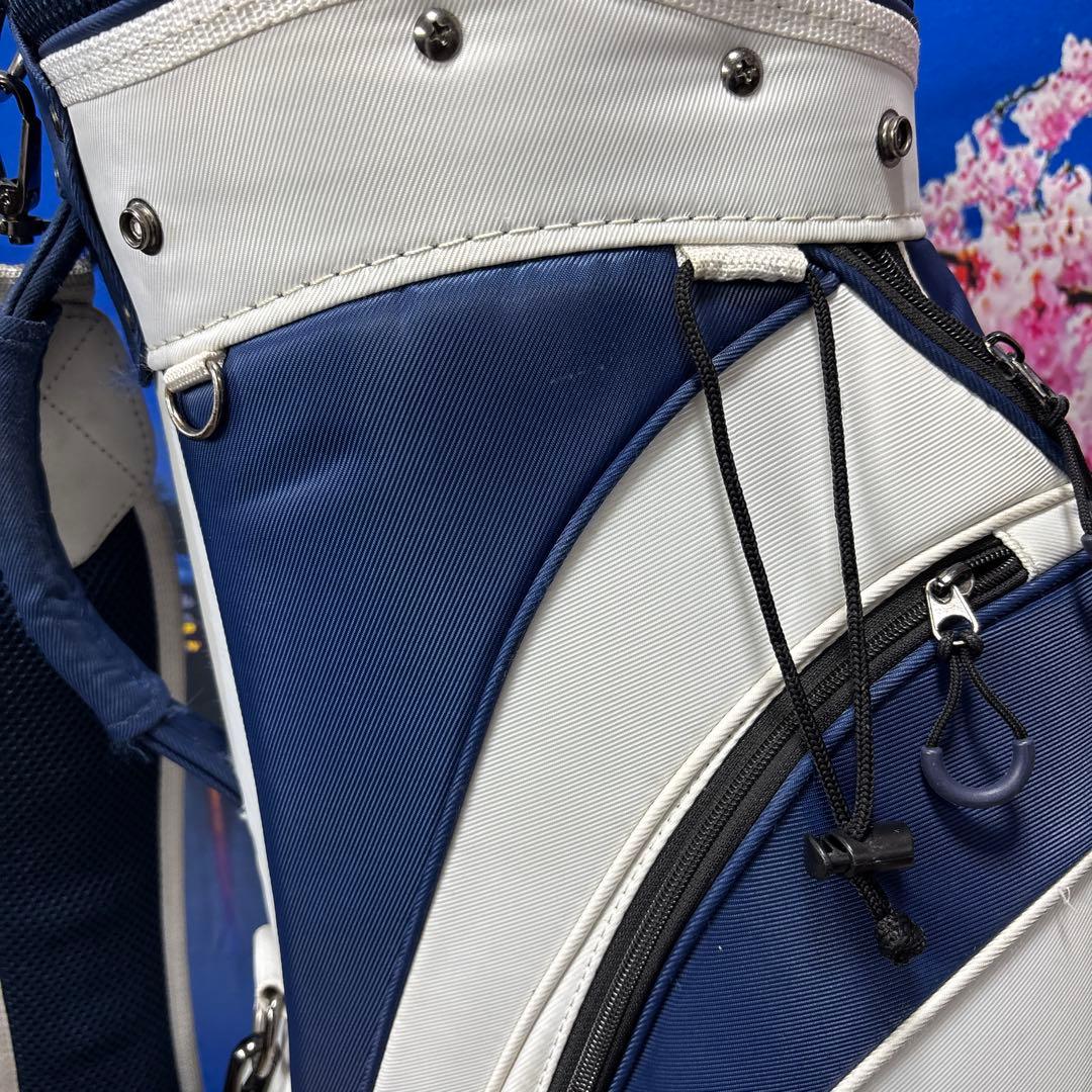寶BX-1203 HONMA ホンマ カート型 キャディバッグ ホワイト/ブルー