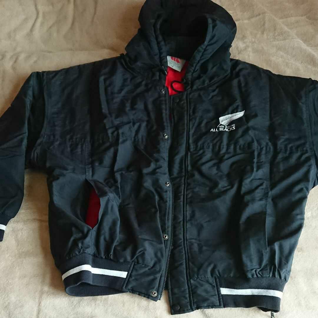 8★ CANTERBURY ALL BLACKS フーディー ブルゾン〈M〉