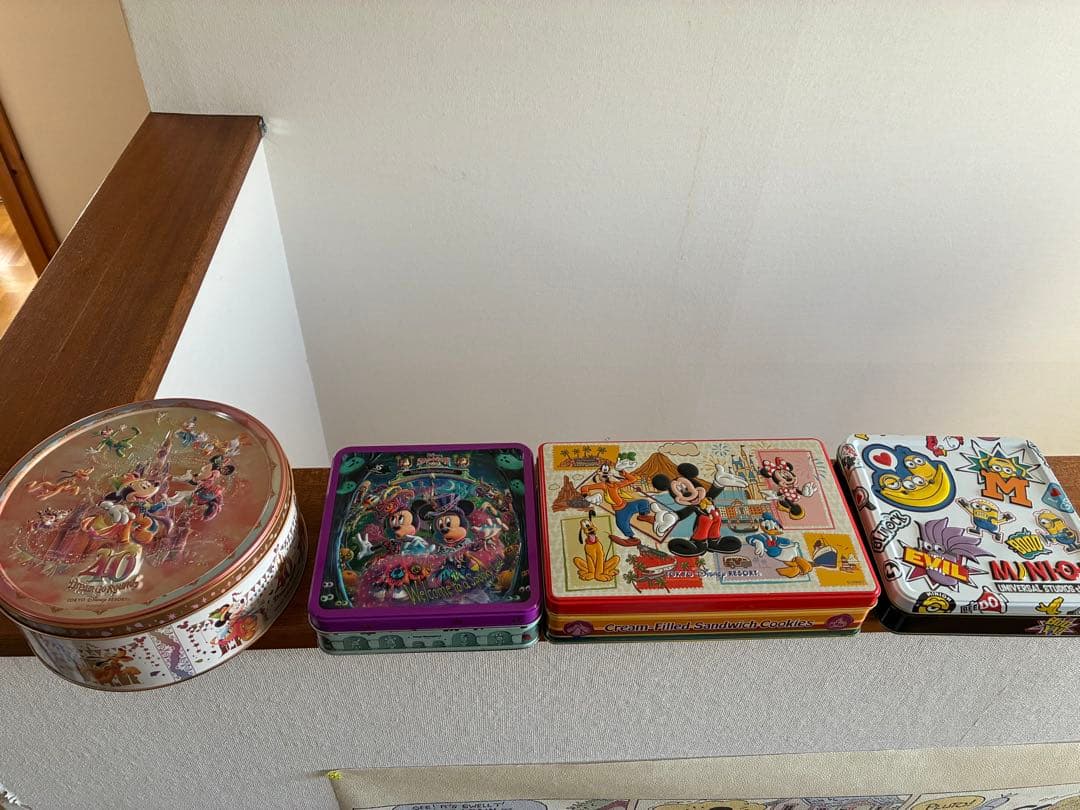 東京ディズニーランド、シーお土産お菓子缶セット