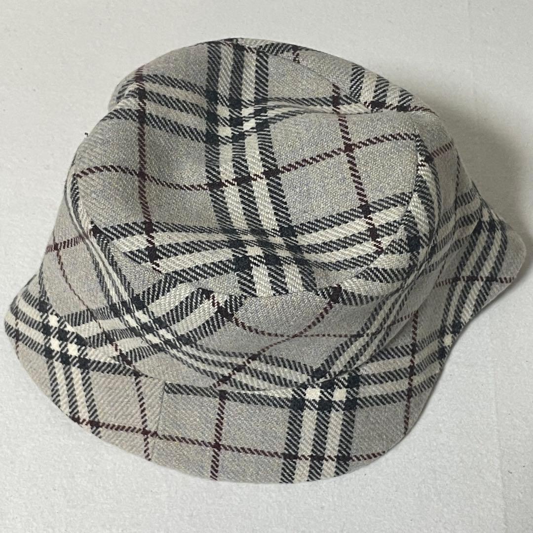 BURBERRY GOLF バケットハット カシミヤ混 ゴルフウェア グレー