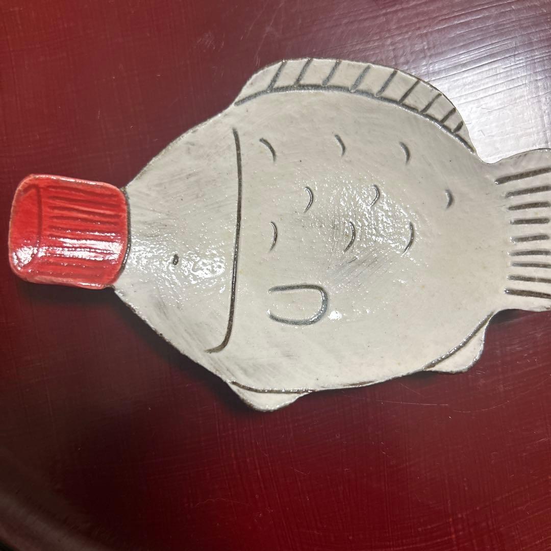 作家　陶芸作家　醤油差し型小皿　醤油皿　豆皿　２枚　作家物
