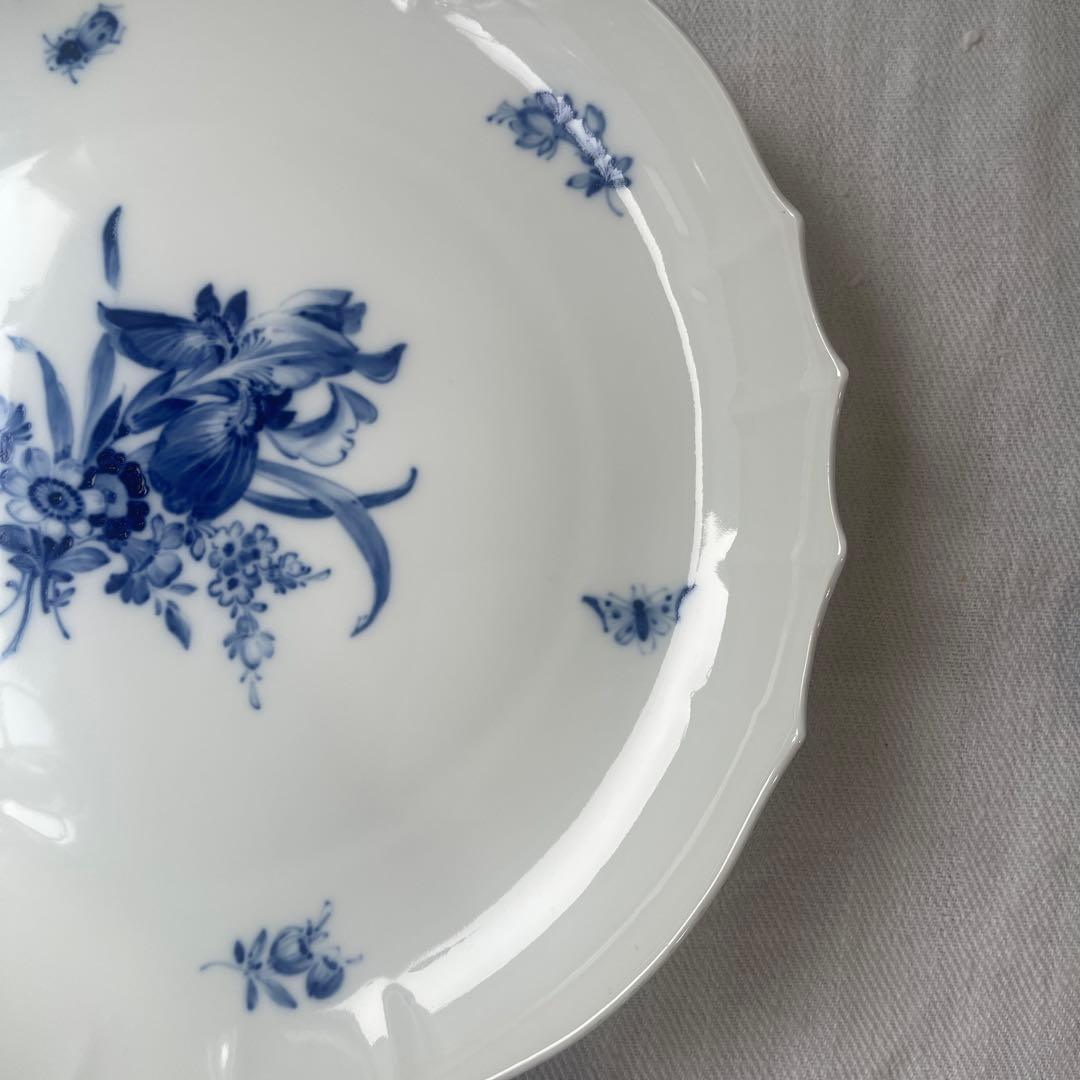 マイセン　青い花　Meissen 大皿　ブルーフラワー　28cm
