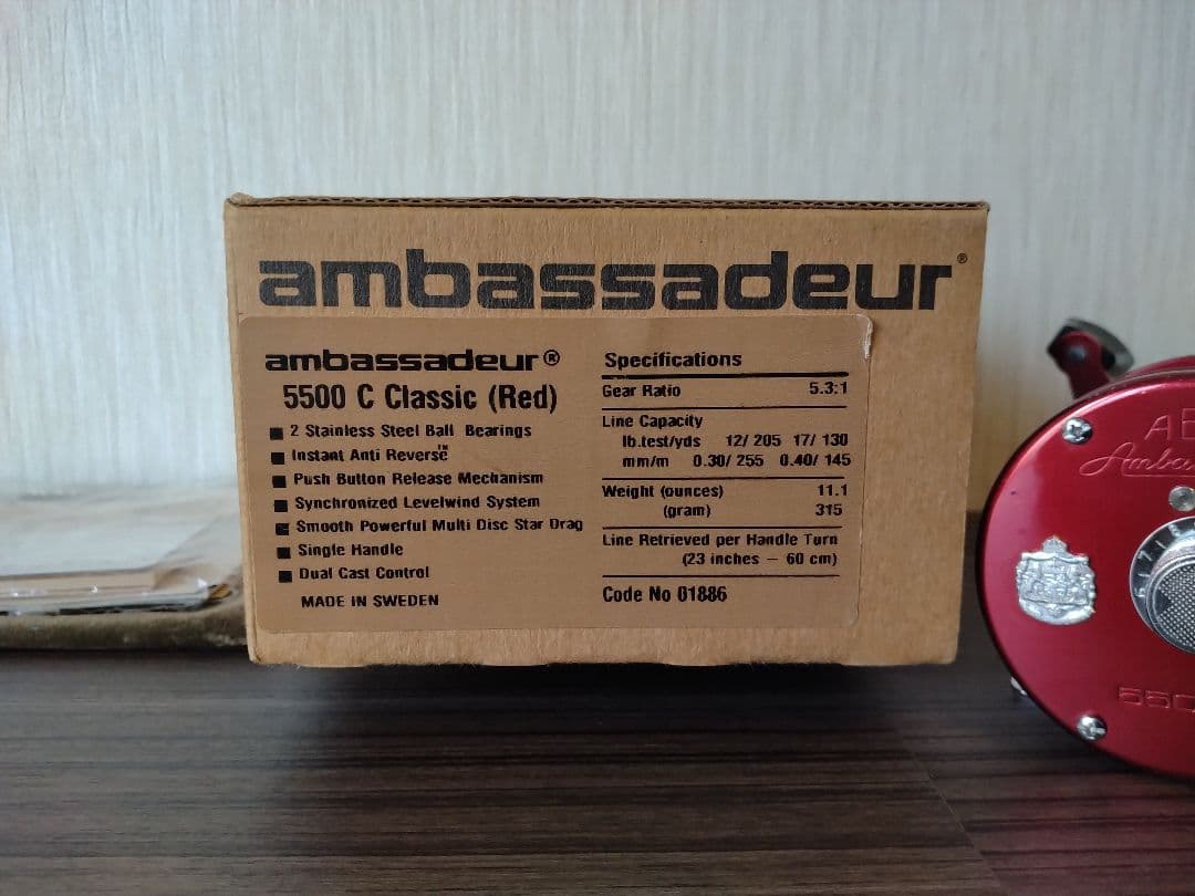 専用　アブ アンバサダー5500C Classic Red アブガルシア リール